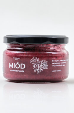 miód z czarną porzeczką 220g