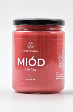Miód z maliną 650g