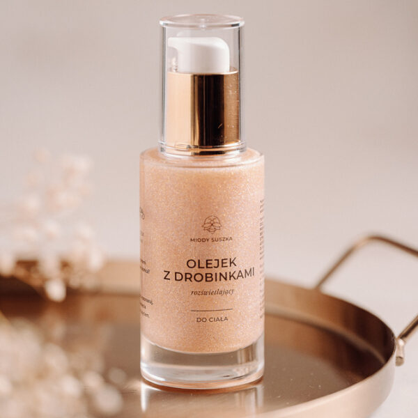 Olejek z drobinkami rozświetlający